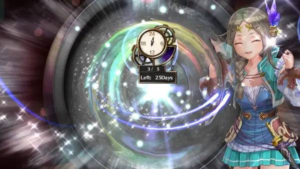 Персонаж Atelier Firis  The Alchemist and the Mysterious Journey в процессе выполнения задания