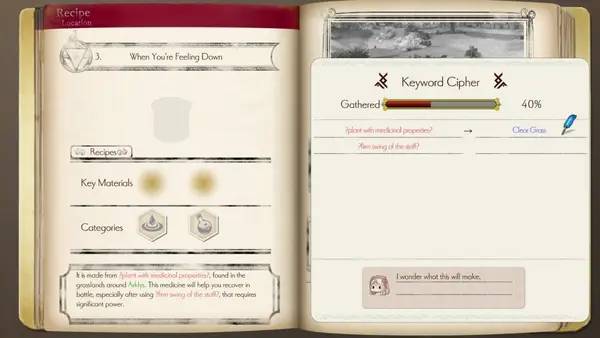 Персонаж Atelier Lulua ~The Scion of Arland~ в процессе выполнения задания