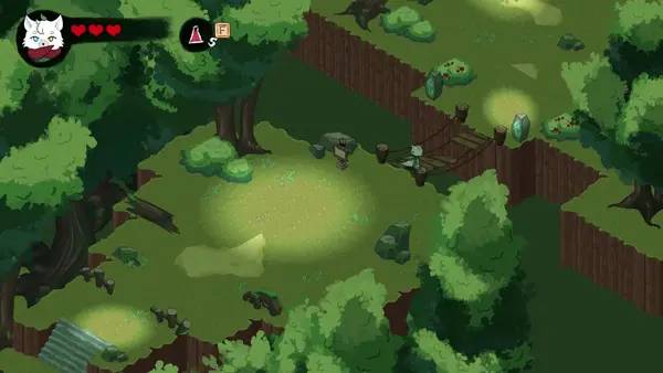 Персонаж Avani в процессе выполнения задания