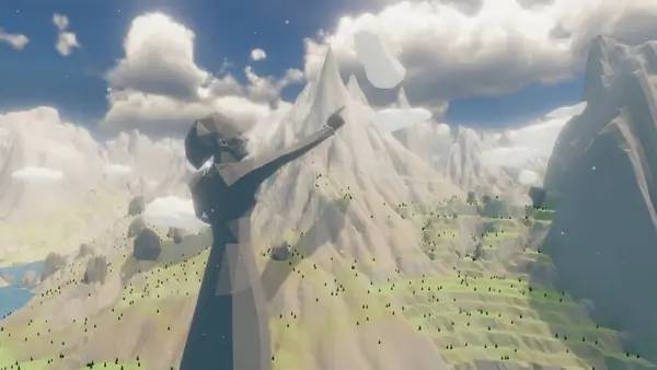 Персонаж Ayre в процессе выполнения задания