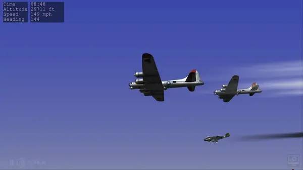 Персонаж B-17 Flying Fortress   The Mighty 8th Redux в процессе выполнения задания