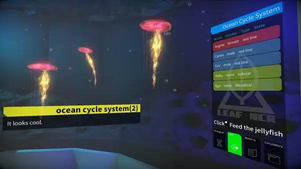 Персонаж Bacterium в процессе выполнения задания