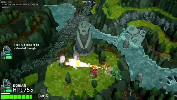 Персонаж Bandits в процессе выполнения задания