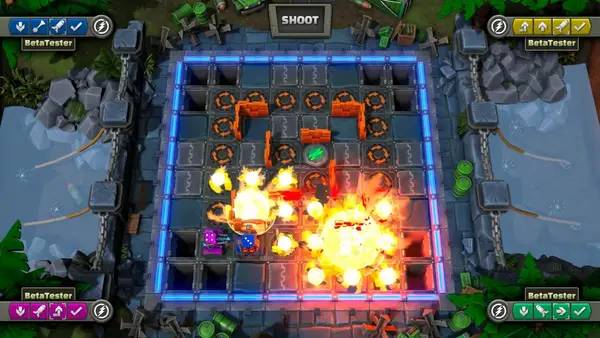 Персонаж Battle Bolts в процессе выполнения задания