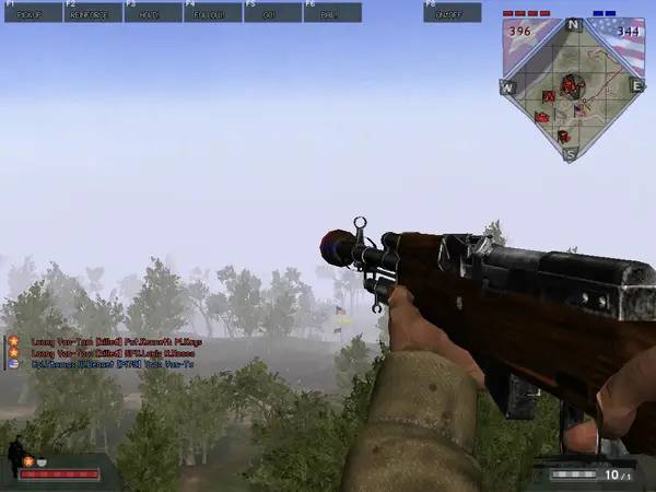 Персонаж Battlefield Vietnam - Operation Remembrance в процессе выполнения задания