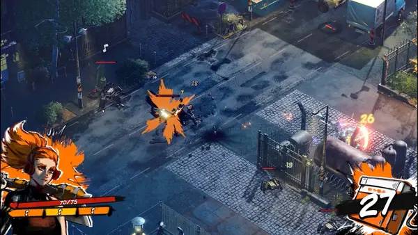 Персонаж Beat Slayer в процессе выполнения задания