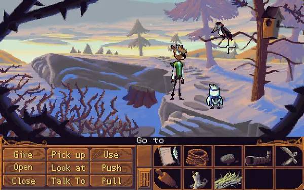 Персонаж Beyond The Edge Of Owlsgard в процессе выполнения задания