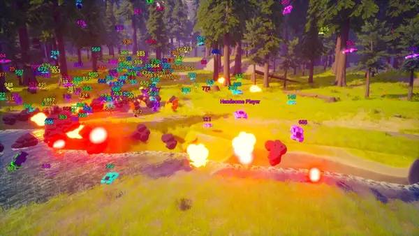 Персонаж Biggest Stream Hover Racing в процессе выполнения задания