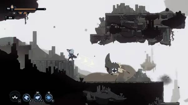 Персонаж BIOMORPH в процессе выполнения задания