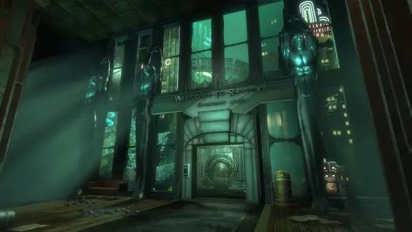 Персонаж BioShock Remastered в процессе выполнения задания