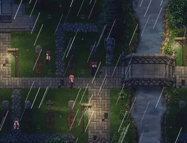 Персонаж Blood Opera Crescendo в процессе выполнения задания