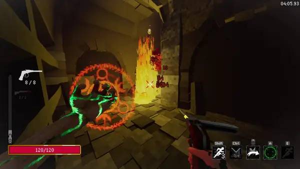 Персонаж Blood Rush в процессе выполнения задания