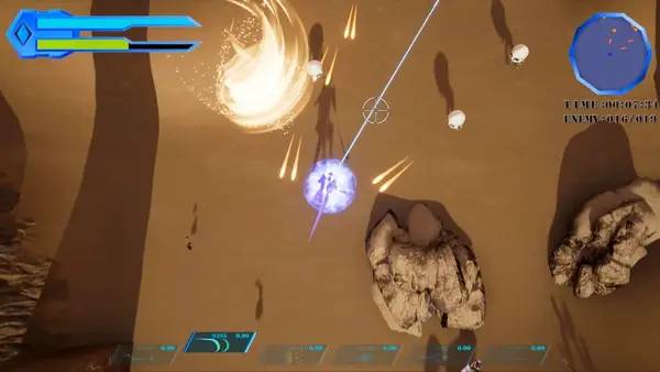 Персонаж Blue Crystal в процессе выполнения задания