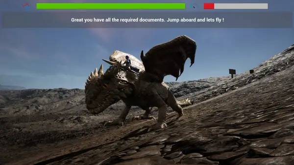 Персонаж BlueBete в процессе выполнения задания