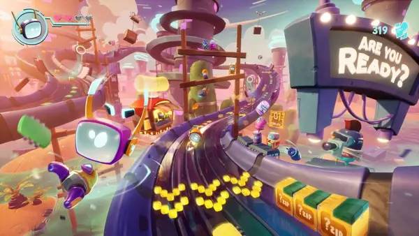 Персонаж Boti Byteland Overclocked в процессе выполнения задания