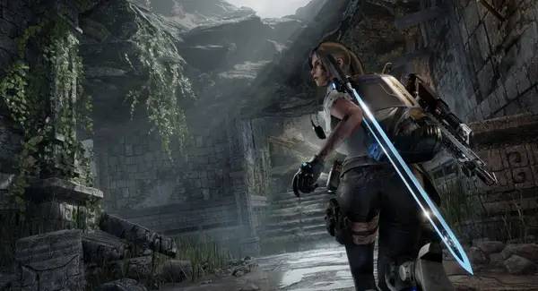 Персонаж Bright Memory в процессе выполнения задания