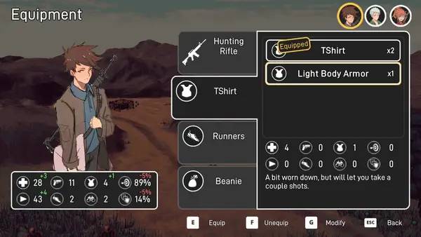 Персонаж Bright Red Skies в процессе выполнения задания