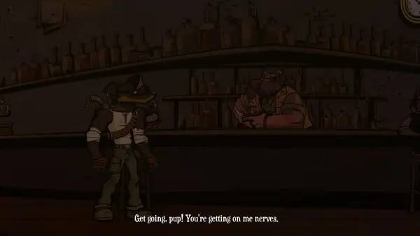 Персонаж BUCK Saturday Morning Cartoon Apocalypse в процессе выполнения задания