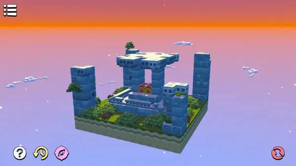 Персонаж Build Lands в процессе выполнения задания