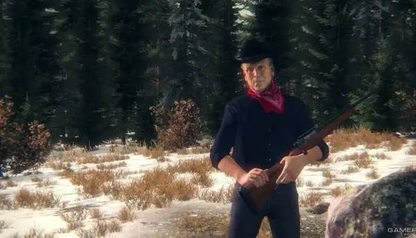 Персонаж Cabela's Big Game Hunter Pro Hunts в процессе выполнения задания