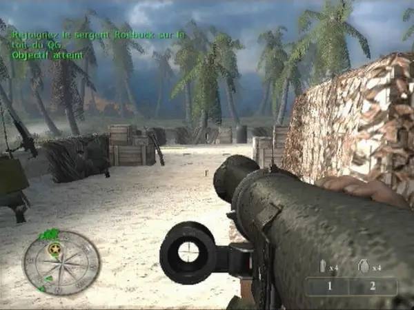 Персонаж Call of Duty  World at War Final Front в процессе выполнения задания