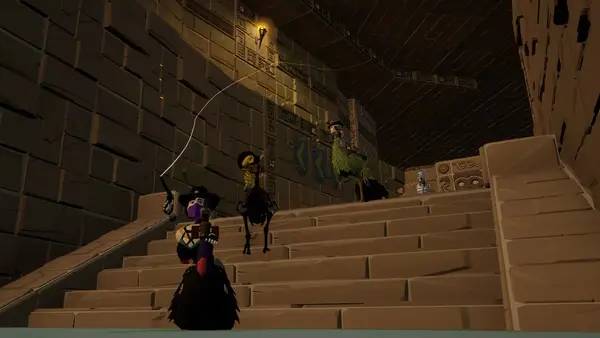 Персонаж Camelbirds в процессе выполнения задания