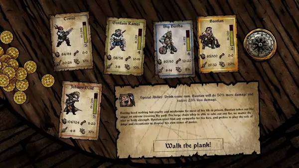 Персонаж Captains and Cannons в процессе выполнения задания