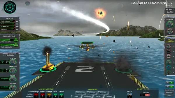 Персонаж Carrier Commander в процессе выполнения задания