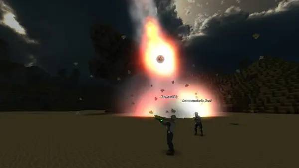 Персонаж CastleMiner Z в процессе выполнения задания