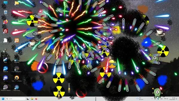 Персонаж Casual Desktop Game в процессе выполнения задания