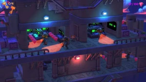 Персонаж Cat Burglar A Tail of Purrsuit в процессе выполнения задания