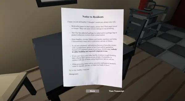 Персонаж Chestnut Grove в процессе выполнения задания