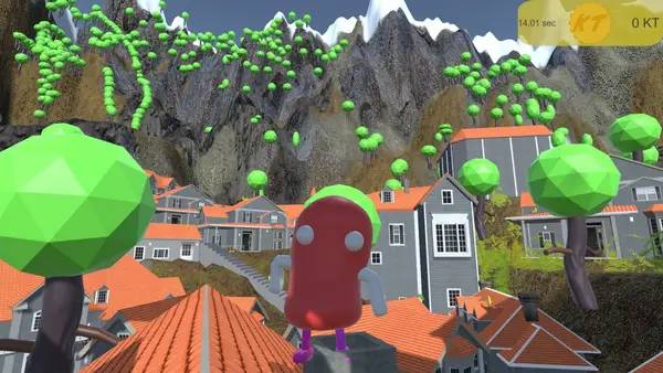 Персонаж Chilli Con Valley в процессе выполнения задания