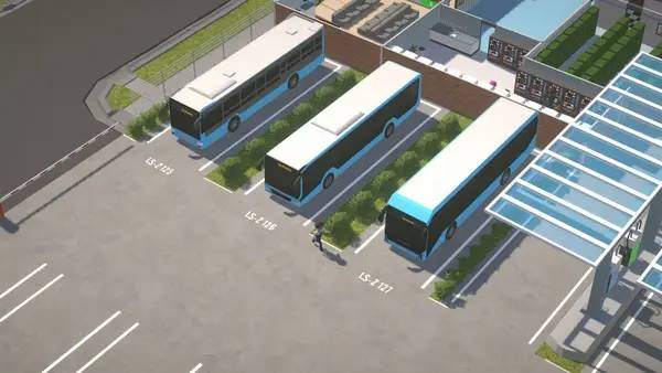 Персонаж City Bus Manager в процессе выполнения задания