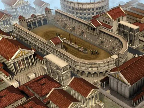 Персонаж CivCity Rome в процессе выполнения задания