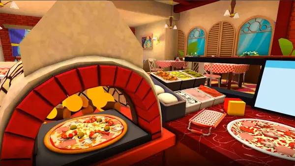 Персонаж Clash of Chefs VR в процессе выполнения задания