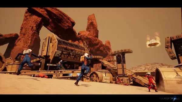 Персонаж Cold Space в процессе выполнения задания