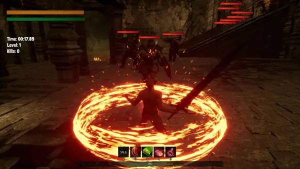 Персонаж Combat Master Battle to DEATH в процессе выполнения задания