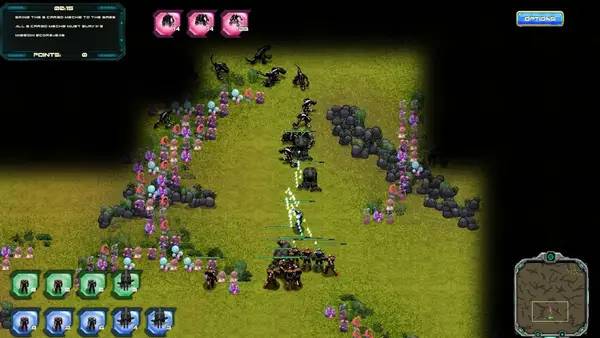 Персонаж Conflict 3048 в процессе выполнения задания