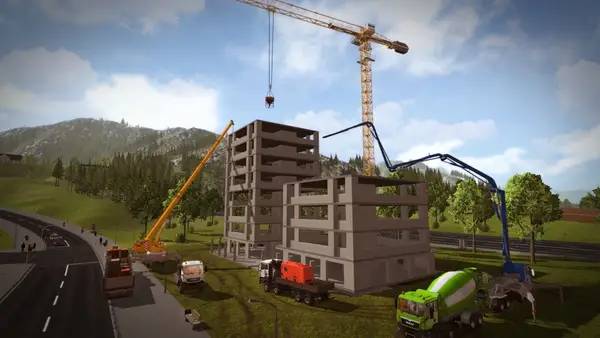 Персонаж Construction Simulator 2015 в процессе выполнения задания