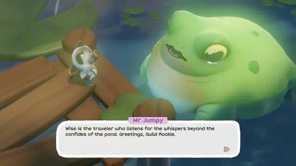 Персонаж Cozy Caravan в процессе выполнения задания