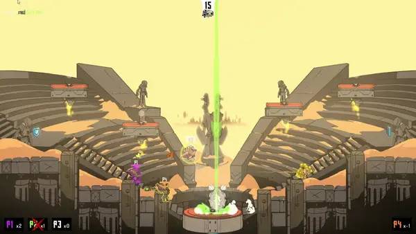 Персонаж Crashnauts в процессе выполнения задания