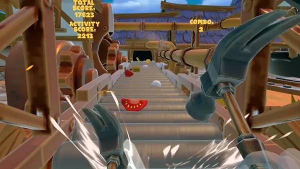 Персонаж Crazy Cook в процессе выполнения задания