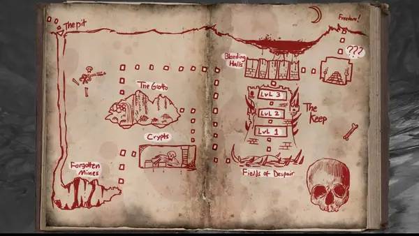 Персонаж Crimson Keep в процессе выполнения задания