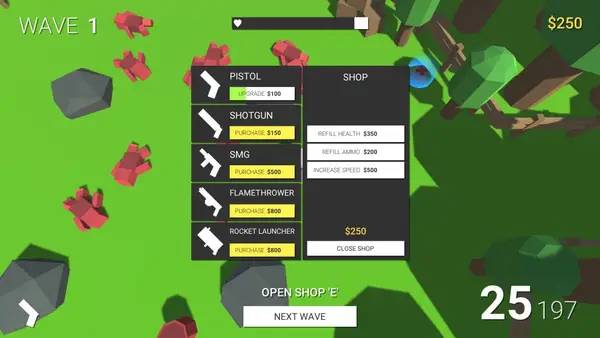 Персонаж Cube Defense в процессе выполнения задания