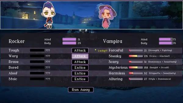 Персонаж Cute Bite в процессе выполнения задания