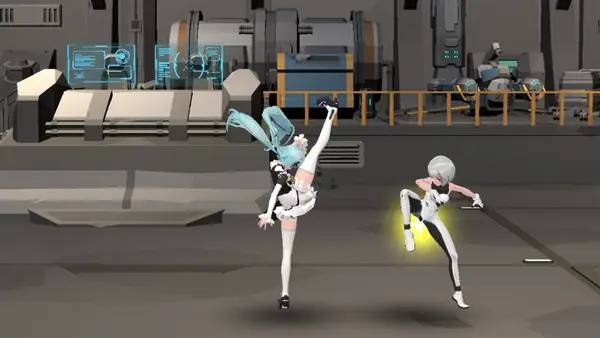 Персонаж Cyber Girls 2022 в процессе выполнения задания