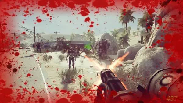 Персонаж Cyborg Arena 2 в процессе выполнения задания