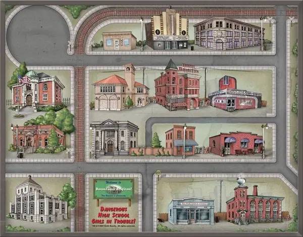 Персонаж Dangerous High School Girls in Trouble! в процессе выполнения задания