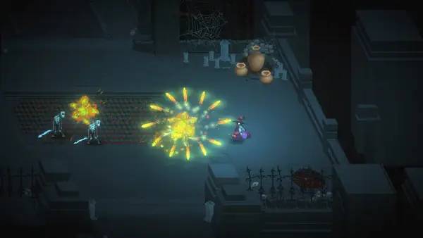 Персонаж Dark Raider в процессе выполнения задания